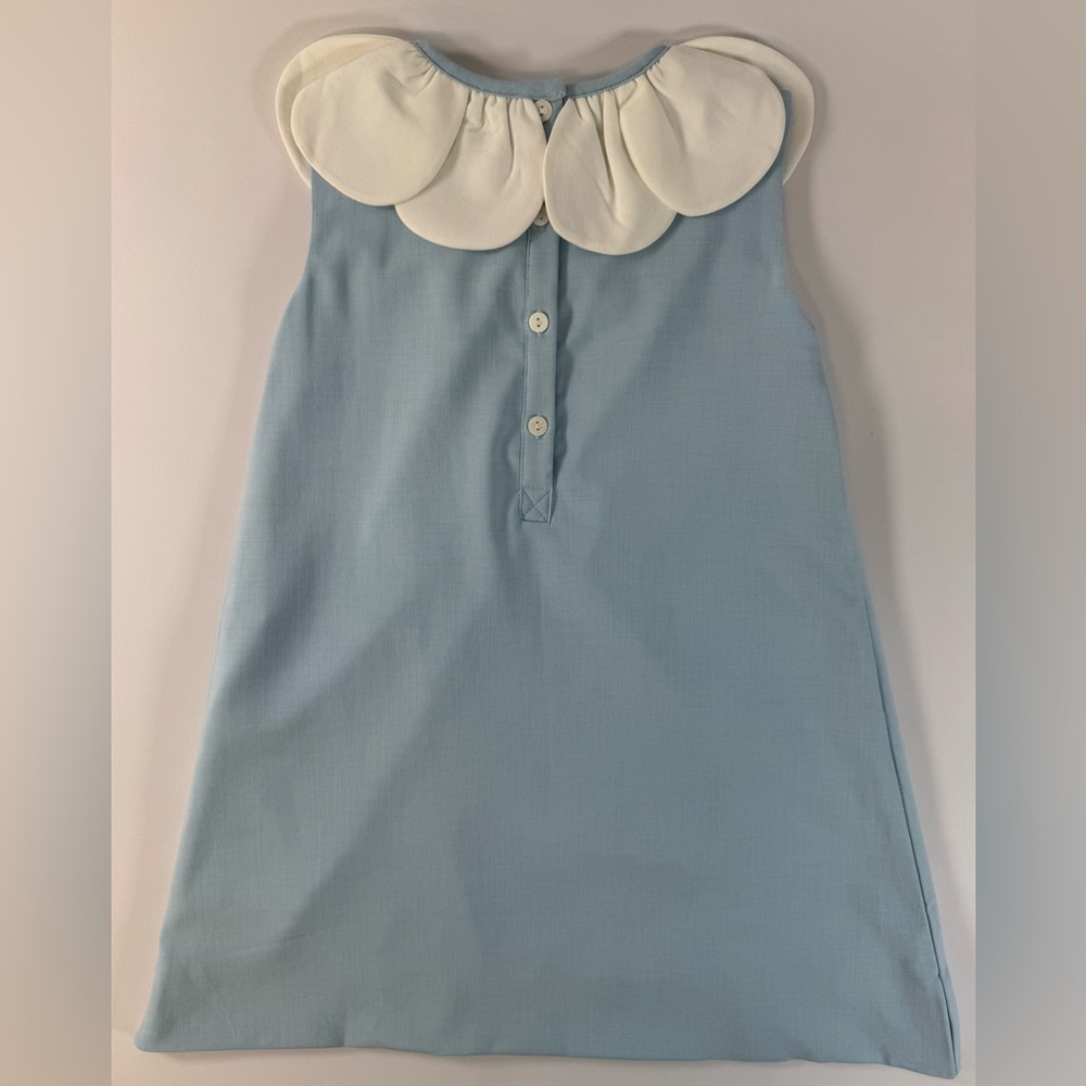 Cecil & Lou - Blue Petal Collar Dress Girls - Size 6 - Picture 4 of 6
